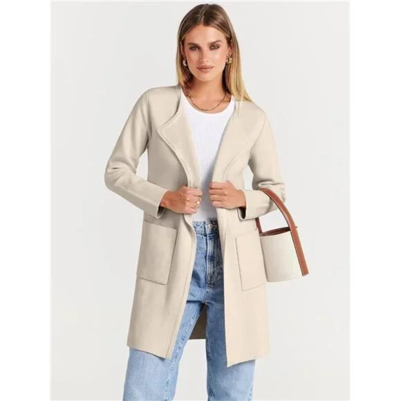 Women's Open Front Knit Lightweight Cardigan Casual Long Coatigan Sweater